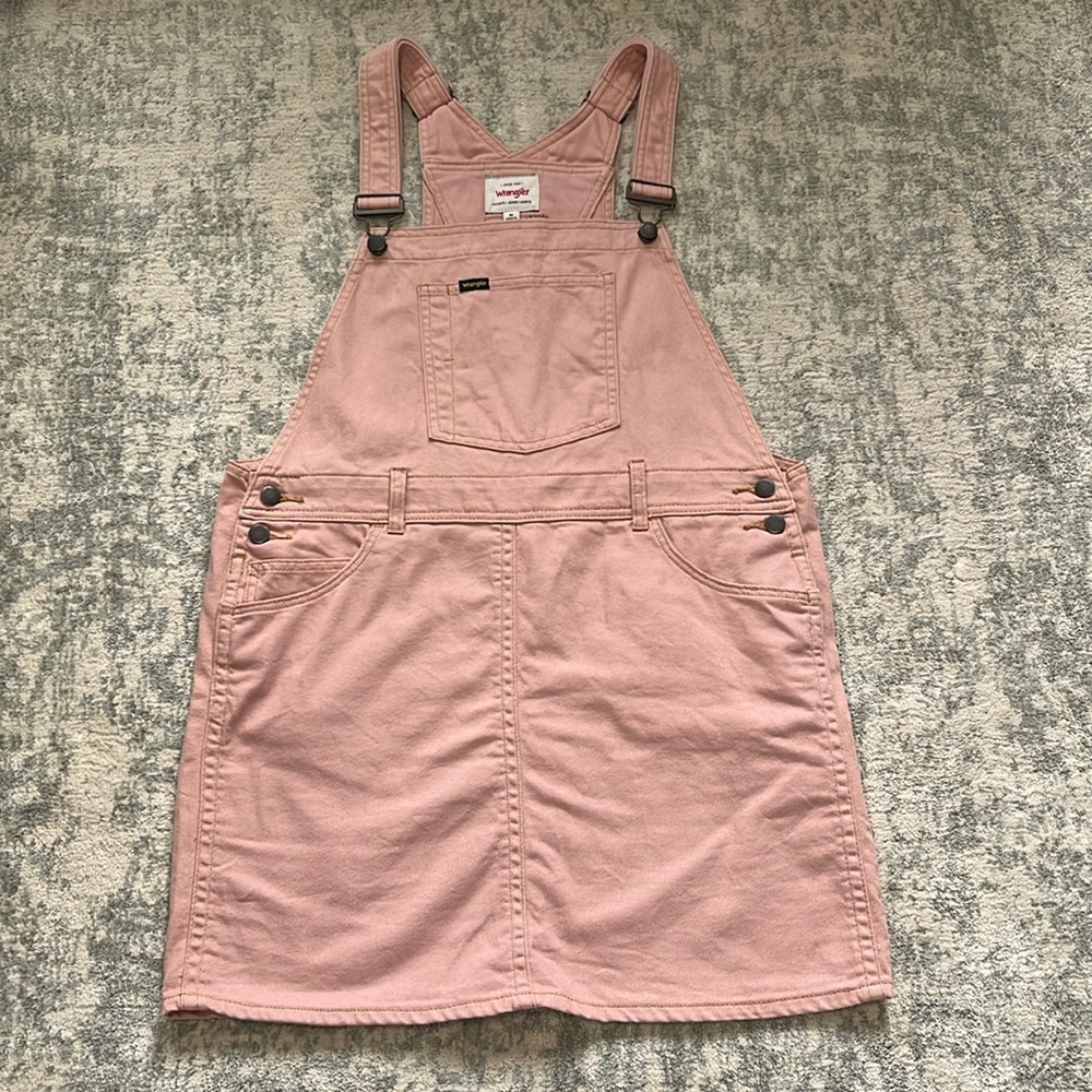 Wrangler Overall Dress Pink, M